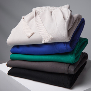 Nouveauté 2023 – Pantalon <span class=keywords><strong>de</strong></span> sport décontracté unisexe en coton/polyester, coupe ample, chevilles élastiquées, 360 GSM, poids lourd, teint uni, avec cordon <span class=keywords><strong>de</strong></span> serrage, style streetwear - Product Image 4