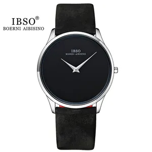 IBSO Men Custom Watches Genuine Leather Wholesale Hot Selling Luxury Designer Watches Men Wrist