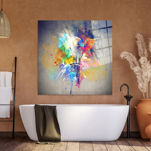 Elegant Printed <b>Canvas</b> Artwork: Modern Abstract Graphic Design,TEMPERED GLASS ART - Product Image 3