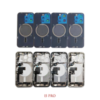 Châssis pour iPhone 15 Pro Max 15 Plus, boîtier arrière complet, assemblage de la batterie, remplacement