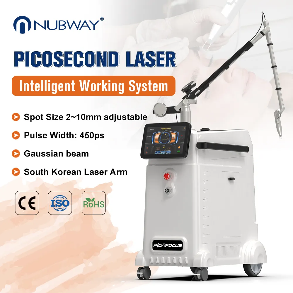 Picosecond máy laser Hàn Quốc Hot Bán Nd Yag chuyên nghiệp Pico thứ hai Laser