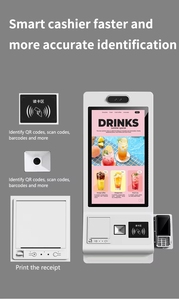 21.5-32 "thức ăn nhanh tự phục vụ tương tác kiosk màn hình cảm ứng <span class=keywords><strong>POS</strong></span> cho tự đặt hàng nhà hàng kỹ thuật số biển hiển thị - Product Image 2