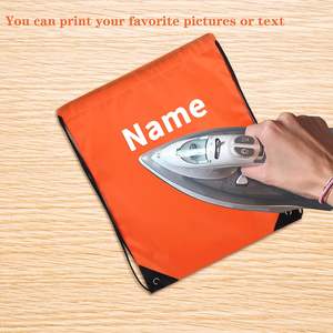 Sac à dos de sport, de fitness, d'alpinisme, de rangement pour livres et épicerie, sac en polyester à cordon de serrage multicolore - Product Image 5