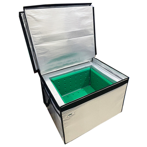 PolarBag Boîte de livraison isotherme en aluminium pour crème glacée avec fermeture auto-agrippante et pack de glace réfrigérant - Product Image 2