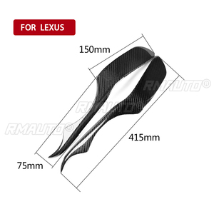 ฝาครอบตกแต่งไฟหน้ารถยนต์คาร์บอนไฟเบอร์แท้ 1 คู่ สำหรับ Lexus IS300 IS200 RS200 ALTezza 1998-2005 อุปกรณ์ตกแต่งรถยนต์ - Product Image 4