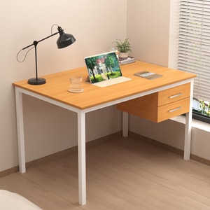 Bureau d'<span class=keywords><strong>ordinateur</strong></span> avec tiroir, plateau en bois tendance, table de jeu et d'étude, cadre en acier pour chambre à coucher, bureau à domicile VLranlife - Product Image 3