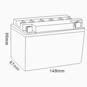 <span class=keywords><strong>Batterie</strong></span> <span class=keywords><strong>de</strong></span> <span class=keywords><strong>moto</strong></span> Mhb 12N7B-4B, régulée par soupape, plomb-acide scellé, 12v 7ah, sèche, chargée, pour motomarines - Product Image 2