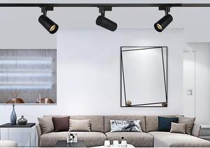 Système d'éclairage sur <span class=keywords><strong>rail</strong></span> blanc <span class=keywords><strong>noir</strong></span> 2 fils 4 fils LED Track Light 30w Commercial Cob Track Spotlight - Product Image 4