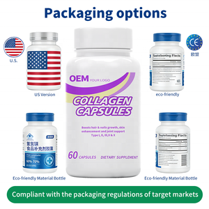 Cápsulas de Colágeno Veganas OEM 100% a Base de Plantas, Cumplen con la Normativa de la UE, Marca Vegana, Etiquetas Personalizadas Multilingües - Product Image 4