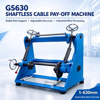 Machine de déroulement passif de bobines GS630 400mm 500mm 630mm pour câbles et fils