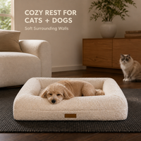 Lit pour chien de luxe écologique lavable, très vendu, pour un sommeil profond des chiens et des chats, spécialement conçu pour les chiens de taille moyenne et grande