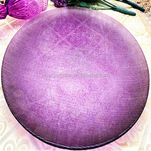 Plato de presentación con diseño de color morado, directo de fábrica, para bodas y fiestas. - Product Image 4