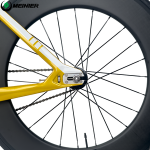 Vélo de piste en carbone MEINIER-TR646 avec roues 700c, pédalier simple vitesse en fibre 48T, et engrenage fixe – Le MEINIER-TR646 est un excellent rapport qualité-prix - Product Image 4