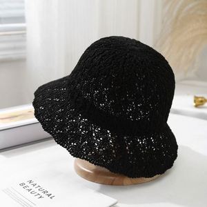 Women Japanese Style Summer Fisherman <b>Hat</b> Daily Travel All-Match Sunshade Knitted Beach <b>Hat</b> - Product Image 3