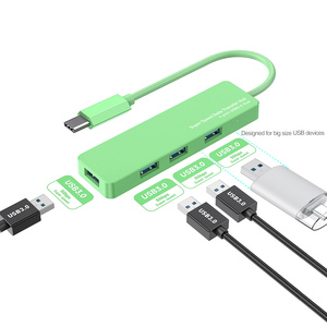 2025อุปกรณ์เสริมคอมพิวเตอร์ฮับ USB <span class=keywords><strong>4</strong></span> in 1, USB 3.2 Gen 1 5Gbps อะแดปเตอร์ฮับ OTG Type C <span class=keywords><strong>4</strong></span>พอร์ต - Product Image 4