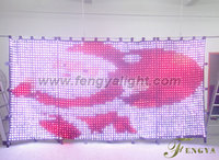 P5 3x4M sahne arka plan Led video perde yıldız bez