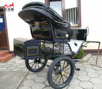 Chariot de chevaux tout-terrain pour marathon, chariot de poney avec abri, vente en gros