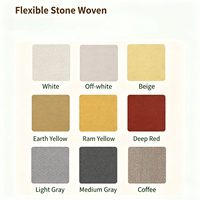 Flexible Steinwandpaneele mit Gewebetextur 2-5mm Individuelle Farben für TV-Hintergrundwand und Schlafzimmerwandgestaltung
