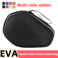 Sac de raquette de tennis de table à coque dure hexagonale or/argent/carbone sac de raquette de ping-pong sac de pagaie de ping-pong OEM de bienvenue