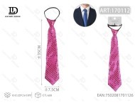 <b>Sequin</b> Tie 7.5cm*35cm Rose <b>Red</b> Party Decoration Necktie - Product Image 3