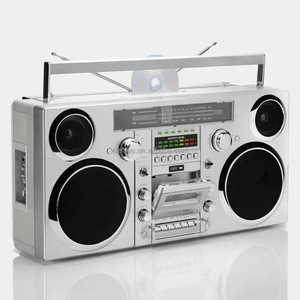 Máy nghe nhạc CD Cassette cổ điển phong cách thập niên 80, thiết kế retro, âm thanh nổi HiFi, loa di động kiểu Boombox vintage - Product Image 2