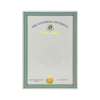 Papel DE SEGURIDAD A4 con marca de agua Hilo DE SEGURIDAD Fibra Invisible Uv para certificado Marca de agua de seguridad Etiqueta de Certificado de embalaje