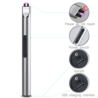 Briquet électronique à plasma rechargeable par USB Conception coupe-vent pour poêle à barbecue extérieur
