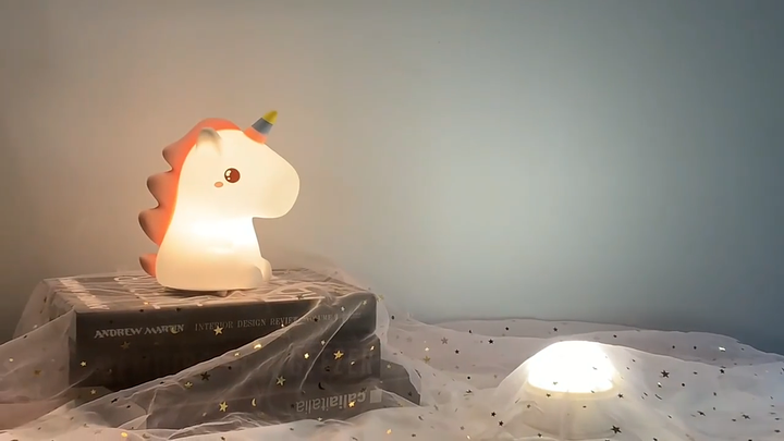 Cute Unicorn Kids Night Light Soft, Silky, and Bright