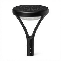 Lanterne de jardin LED avec batterie LiFePO4 de qualité supérieure, panneau monocristallin pour aménagements extérieurs