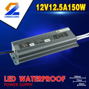 110V/220V AC DC 300W 12V 25A LED su geçirmez güç kaynağı düşük voltaj peyzaj aydınlatma trafo 24v 5 amp güç kaynağı