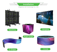 Panel de Pantalla LED para Escenario de 6x3m, Fácil y Rápido de Instalar, Pantalla LED P3.91 para Alquiler