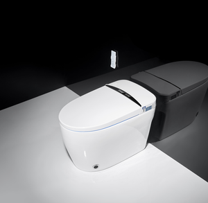 Toilette de salle de bain automatique intelligente et intelligente, durable, toilette à chasse sèche en céramique d'une seule pièce - Product Image 4