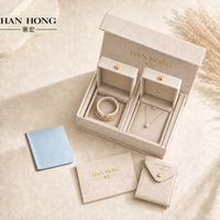 Coffret Cadeau Magnétique Personnalisé pour Bijoux – Boîtes Écologiques avec Pochette et Carte de Remerciement – Vente en Gros de Boîtes à Bijoux
