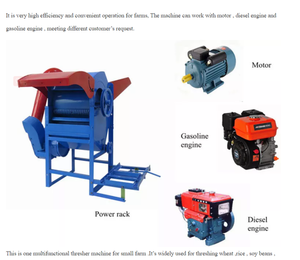 آلة قصف الذرة متعددة الوظائف ، آلة تقشير الذرة الصفراء ، الخروع ، مقشر فول الصويا ، دراس الذرة - Product Image 2