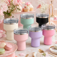 Gobelet isotherme pour margarita de 16 oz, gobelet à cocktail avec couvercle, verre à martini coloré pour bar et fêtes