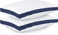Oreillers de haute qualité bleu marine et blancs, rembourrage doux en polyester, soutien du cou, oreillers d'hôpital pour dormir