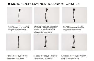 Kit de Conector de Diagnóstico para Motocicletas 2.0, Lanzamiento 2026, para Ducati, Indian, Polaris, Victory, Harley, Honda, Yamaha, <span class=keywords><strong>Kawasaki</strong></span>, Suzuki - Product Image 4