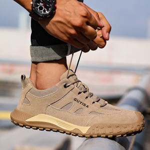 Upper Steel Toe Safety Shoes Rubber Outsole Anti Slip Industrial <b>Work</b> <b>Boots</b> Protective Footwear - Product Image 4