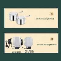 Équipement pour Traiteur Plat Buffet Hydraulique en Acier Inoxydable Or Chauffe-Plat pour Mariage