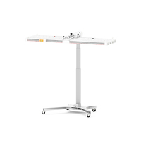 Thérapie par lumière rouge à 8 longueurs d'onde avec panneau sur pied, appareil de thérapie par lumière infrarouge proche pour usage domestique et en salon