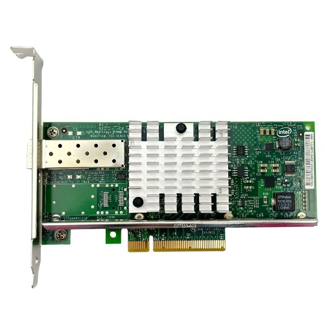 Single Port 10 Gigabit Ethernet Adapter X520-SR1 E10G41BFSR PCIe 2.0 X8 10GB/s Ethernet Network Interface Card Server External