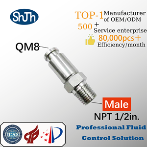 SHJH-LOK 316SS Série <span class=keywords><strong>QTM</strong></span> Raccord haute pression à vis extérieure NPT Mâle Connecteur rapide avec vanne ANSI DIN API - Product Image 3