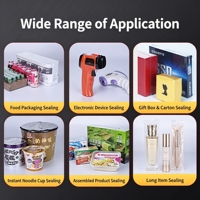 Machine d'emballage thermosoudable entièrement automatique à faible bruit, longue durée de vie et haute vitesse pour film POF, scellage de boîtes en carton et ligne de découpe