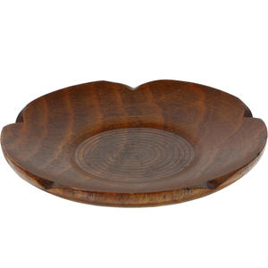 Sous-verre et plat <span class=keywords><strong>de</strong></span> service en bois floral - Plateau décoratif multifonction pour boissons et collations - Product Image 1