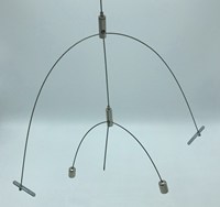 Kit de accesorios de iluminación LED, Cable de techo de suspensión, varillas de alambre de acero colgantes para TV por cable, Internet satelital, incluye soldadura