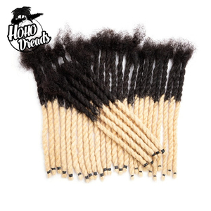 Due fili di rotazione Dreadlocks <span class=keywords><strong>Afro</strong></span> Locs crespo estensione ordinata acconciatura per uomo capelli umani Locs - Product Image 5