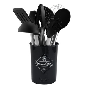 Ensemble d'ustensiles de cuisine 9 pièces : spatule, cuillère, fouet, ustensiles de cuisine antiadhésifs, ustensiles de cuisine en silicone avec support - Product Image 6