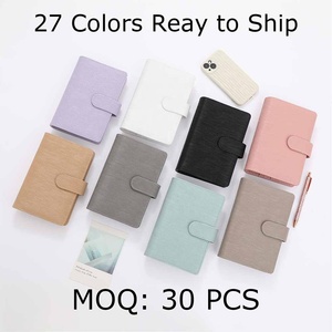 Yihe Best Seller 27 colores Saffiano Epi Leather Budget Planner Cover A6 Gold Ring Bound Register Access Wallet <span class=keywords><strong>Portadocumentos</strong></span> - Product Image 2