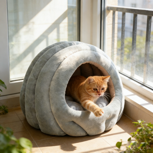 Cama para Mascotas, Tipo Cueva, Portátil, de Invierno, con Diseño Sólido y Moderno, Resistente y Lavable, Venta al Por Mayor de Fábrica - Product Image 6