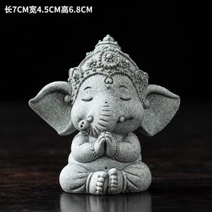 ของตกแต่งรูป<span class=keywords><strong>ช้าง</strong></span>หินทรายสีน้ำเงิน MSH งานฝีมือสัตว์ประดับตกแต่งโต๊ะน้ำ<span class=keywords><strong>ชา</strong></span> - Product Image 4